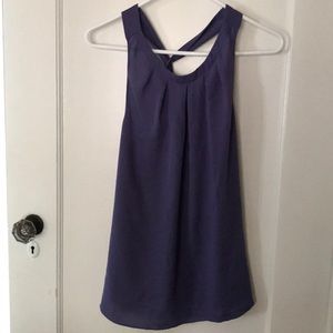 Purple halter blouse